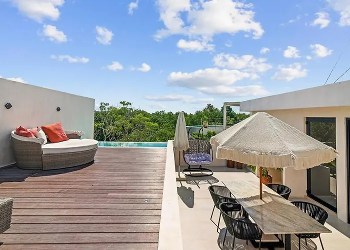 7 Bdr Luxury Villa, Tulum's Infinity Pool, Near Villa Tulum